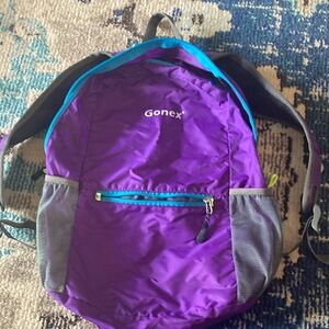 Gonex Purple Backpack with Blue Accents